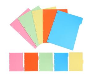 Intercalaires de Classeur, 50 Feuilles, Pages Amovibles | Tabs à Étiqueter, Réorganisation Facile, Usage pour Cahiers et Classeurs de Cours, Style Moderne