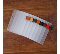 Intercalaires De Classeur A5, A6, A7, Intercalaires Verticaux, Intercalaires Horizontaux, 6 Trous Perforés Colorés À 6 Anneaux