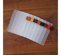 Intercalaires de classeur A5, A6, A7, intercalaires verticaux, intercalaires horizontaux, 6 trous perforés colorés à 6 anneaux