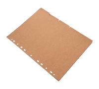 Intercalaires de Classeur en Papier, 4 Livres, Onglets Écrits, Kaki