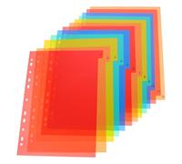 Intercalaires de Classeur Perforés A4 11 Trous en PP Rouge | Cahier et Journal, Onglets Faciles à Gérer, Usage Élève, Lot Pratique pour Organiser Vos Pages