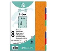 Exacompta Intercalaires Nature Future Carte lustrée 225 g 8 positions A4 -1408-