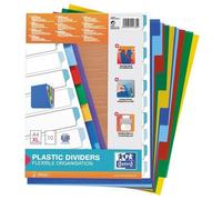 Intercalaires - Elba - 100209051 - Plastique - A4+ - Colorés - 10 Pcs
