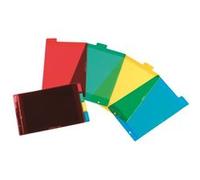 Elba Intercalaires A5 PVC multicolore 4 onglets neutres - 1 jeu