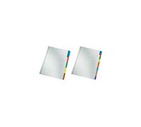 Intercalaires en carton mylar, blanc, A4, gris, 5