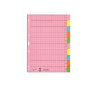 Leitz 4340 Répertoire DIN A4 blanc Papier satiné multicolore 10 onglets 43400000