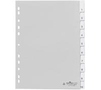 Intercalaires en plastique, format A4, PP, 10 pièces