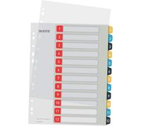 Intercalaires Imprimables 1-12, Robustes, Cosy, Multicolore