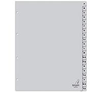 Intercalaires Kangaro A4 lettres PP 120 microns 4 rrrs Gris EB
