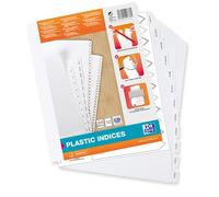 Intercalaires mensuels a4+ 12 positions pvc 19/100 blanc