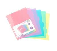 Intercalaires multicolores pastels - Viquel - Lot de 6 - Format A4 - Enfant - Mixte