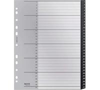 Intercalaires, Onglets 1-31, A4, Extra-Large, Plastique 90% Recy ologique, Qualit¿¿ Premium, Recycle, Noir