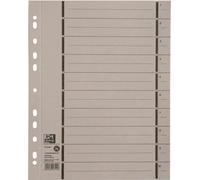 Intercalaires Oxford avec perforation DIN A4 extra-large gris 100 feuilles