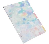 Intercalaires Perforés 5 Feuilles en Papier pour Classeur A5 Plusieurs styles