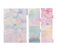 Intercalaires Perforés pour Classeur A5 Papier 5 Feuilles Plusieurs styles
