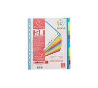 EXACOMPTA Intercalaires en polypropylène 12 positions Campus - A4 Maxi - Translucide