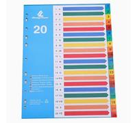 Intercalaires pour classeur A4, intercalaires de A à Z, couverture en polypropylène solide, multicolore, pour la maison, le bureau