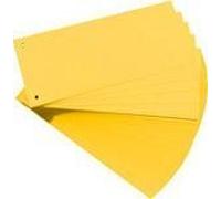Herlitz Intercalaires pour format A4 – carton dur RC, jaune, perforés, 105 x 240 mm, 190 g/m²