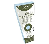 Intercalaires trapèze carte bristol unies perforées Forever - 105 x 240 mm - Paquet de 100 - bleu