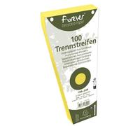 Intercalaires trapèze carte bristol unies perforées Forever - 105 x 240 mm - Paquet de 100 - jaune