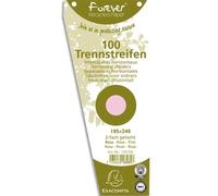 Intercalaires trapèze carte bristol unies perforées Forever - 105 x 240 mm - Paquet de 100 - rose