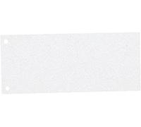 Intercalaires Trapèze De Séparation, Carton 1/3 Feuille A4, Lot De 100, Extra-Large, Blanc, 100% Recyclé
