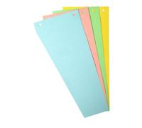 Intercalaires trapèze perforés Exacompta - 105 x 240 mm - Paquet de 100