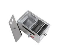Intercepteur de Piège À Graisse, Piège À Graisse en Acier Inoxydable Commercial pour Sous Évier, Séparateur de Graisse Commercial avec Entrée Supérieure pour Cuisines de Restaurant, Hôtels et Buffets