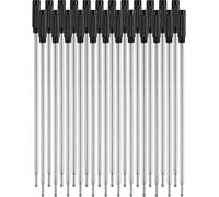 Interchangeable Ballpoint Pen Refills, Smooth Writing, 4.6"" And 1.0mm Medium Point, Black, 24 Pack
