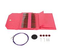 Interchangeable Circular Knitting Needles Set Multiple Sizes Ergonomic Handle Knitting Needles Set for Blankets Hats