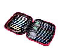 Interchangeable Circular, Needles Set Colorful Aluminium Circular Knitting Needles Ring Set for DIY Craft