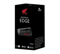 Intercom Bluetooth - CARDO - PACKTALK EDGE SOLO - Edition Spéciale Honda - Connectivité TFT - Rechargeable USB