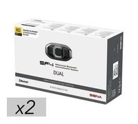 Intercom Bluetooth - SENA - SF4 HD DUO - 2 Kits - 13 heures d'autonomie - 1,2 km de portée