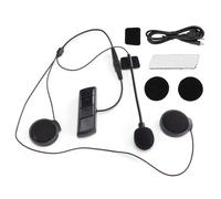 Intercom intégré pour casque de moto, système de communication Bluetooth avec réponse automatique, appels mains libres, longue autonomie et