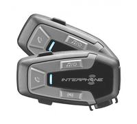 INTERPHONE U-Com6R | Double | interphone Moto Bluetooth 5.2 Amovible et Batterie intégrée 15 Heures autonomie, 1 km, Compatible TFT et GPS, imperméable, Haut-Parleur 32 mm