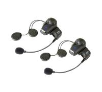 Sena Smh10 With Universal Microphone Kit Dual Pack Intercom Noir