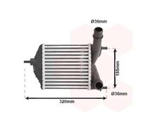 INTERCOOLER 17004280 VAN WEZEL Pour FIAT LANCIA