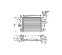 Intercooler À Air Alu 204 Mm - 240 Mm VALEO Pour ALFA ROMEO 156