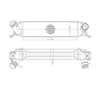 Intercooler Air Coolé Compatible Pour Hyundai H-1 Travel Space Wagon