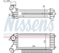 Intercooler Air Coolé En Aluminium Compatible Pour Ford C-Max II Grand