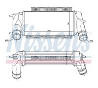Intercooler Air Coolé En Aluminium Compatible Pour Ford Fiesta VI B-Max JK