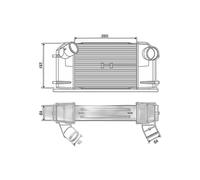 VALEO - Intercooler (échangeur) 818826 - Réf. 818826