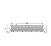 Intercooler Air Cooled Aluminium 113 Mm - 635 Mm Valeo Pour Notamment Mb Vito