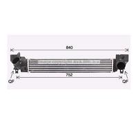Intercooler Air Cooled Aluminium Compatible Pour BMW 2 Active Tourer