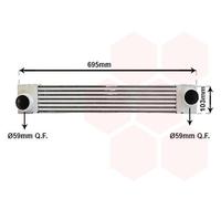 Intercooler Air Cooled Aluminium Compatible Pour BMW 5 Série Touring E61 E60
