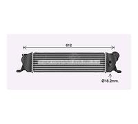 Intercooler Air Cooled Aluminium Compatible Pour Hyundai H-1 Travel TQ