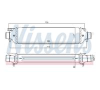 Intercooler Air Cooled Aluminium Pour Lancia Delta III 844_ 844 Bravo II 198