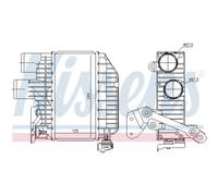 Intercooler Air Cooled Aluminium Pour Toyota Avensis Break Corolla