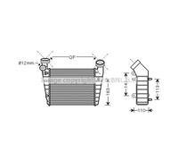 Intercooler Air Cooled Aluminium Pour VW Passat Variant 3B5 3B6 3B2 3B3