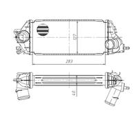 Intercooler Air Cooled Pour MINI Mini R50 R53 Space Wagon N3_W N4_W N1_W